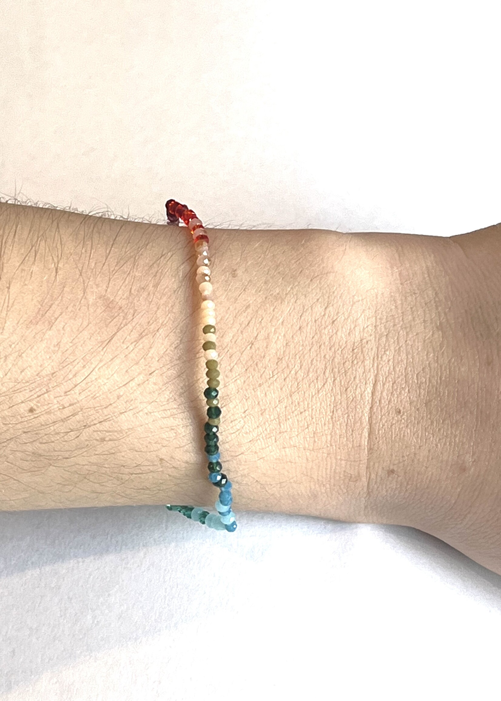 Dainty Ombre Multicolor Stretch Bracelet