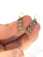 Moonstone Crescent Moon Ear Climbers