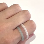 Set of 3 pastel acrylic rings