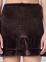 Velvet Mini Skirt