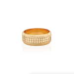 Classic Wide Band Stacking Ring 18K GP