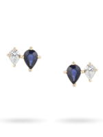 Premier Amigos Sapphire + Diamond 2 Teardrop Posts - Y14