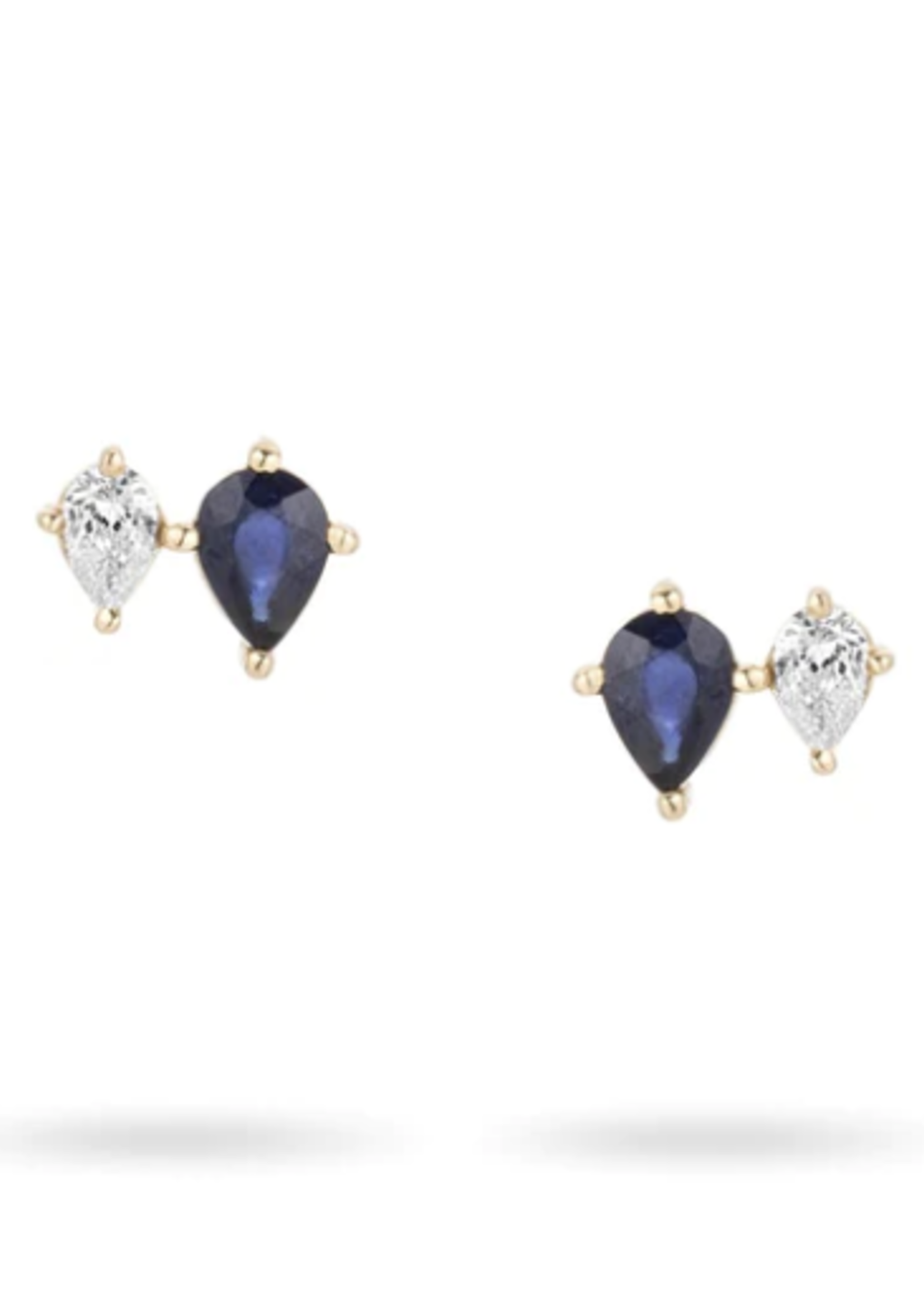Premier Amigos Sapphire + Diamond 2 Teardrop Posts - Y14