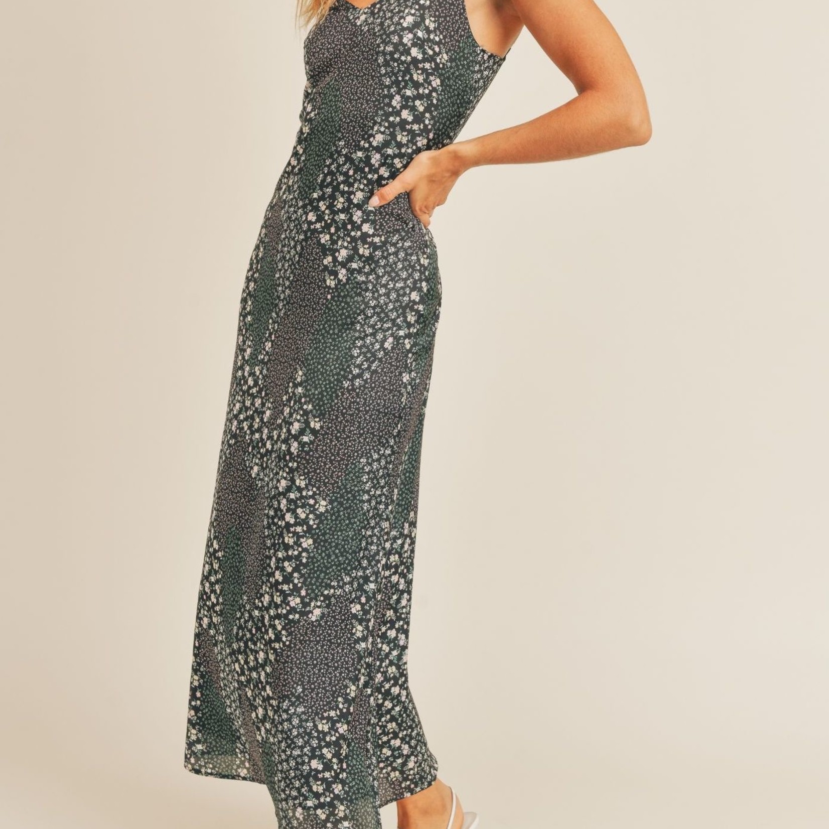 Melodic Blues Midi Dress