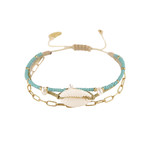 Maya Shell Bracelet Turquoise