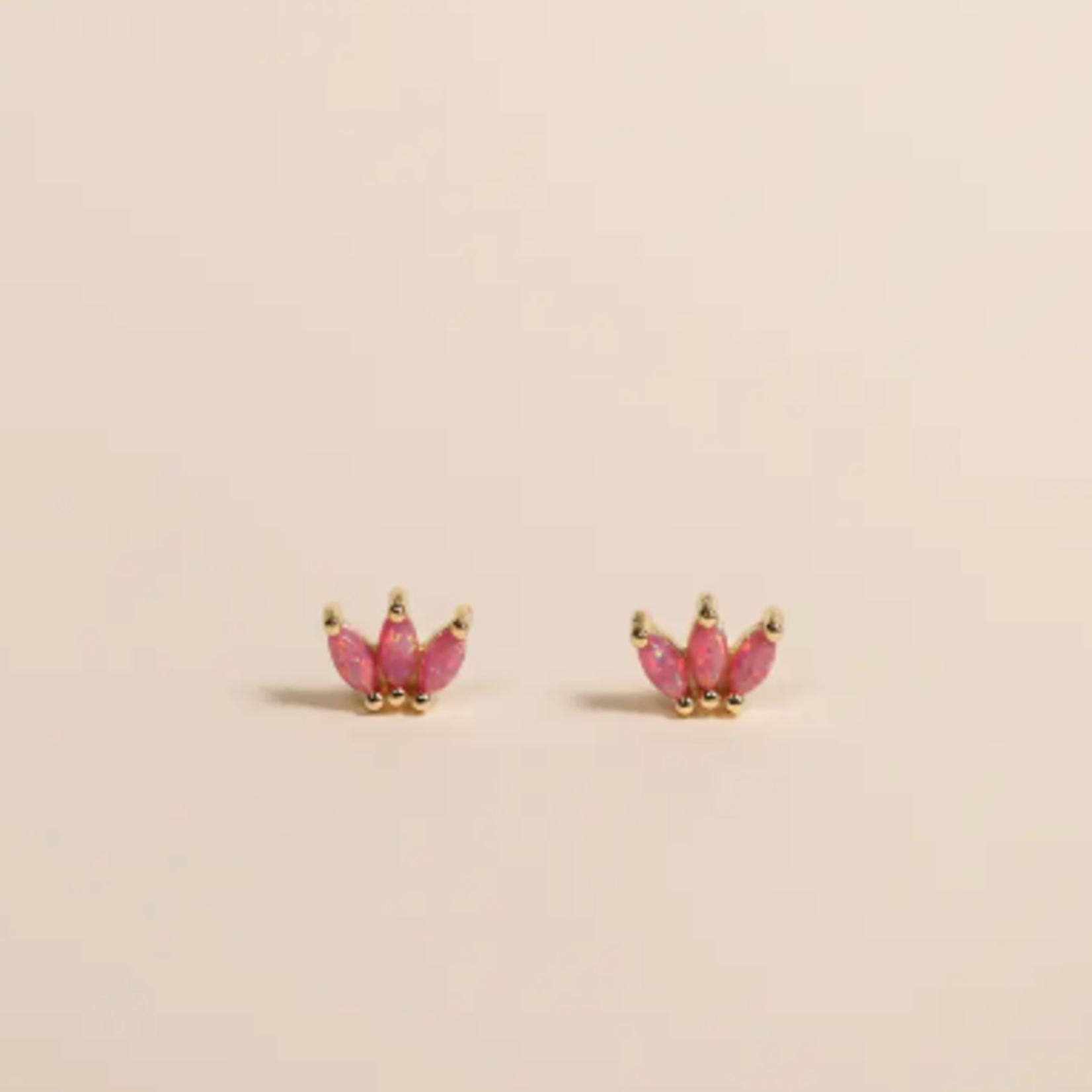 Opal Crown Studs