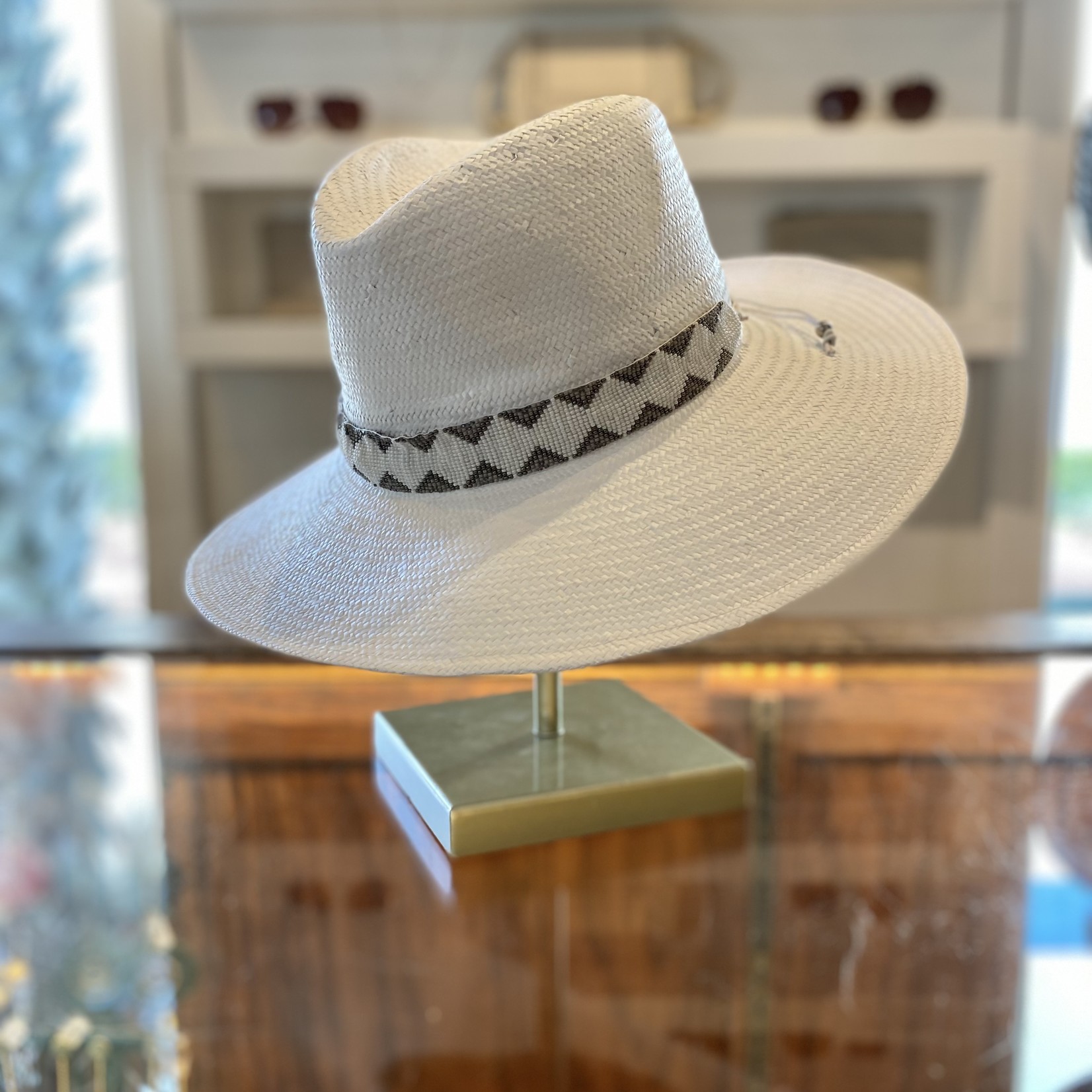 Gianna Hat - White/Grey