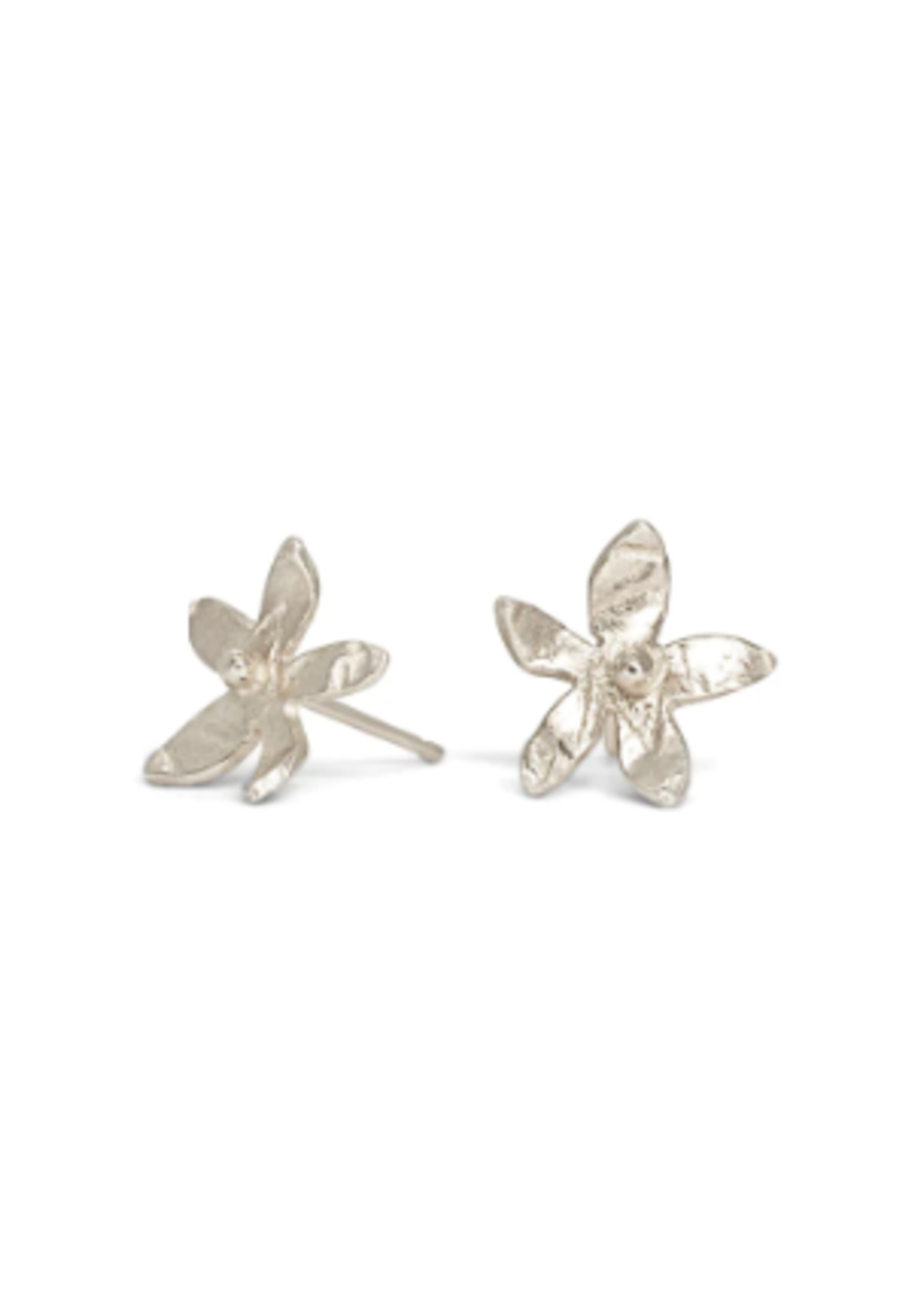 Sterling Silver Everlee Earrings - Small. Small Flower Studs