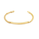 Identity bracelet- Gold Vermeil & Sterling Silver 6.5”