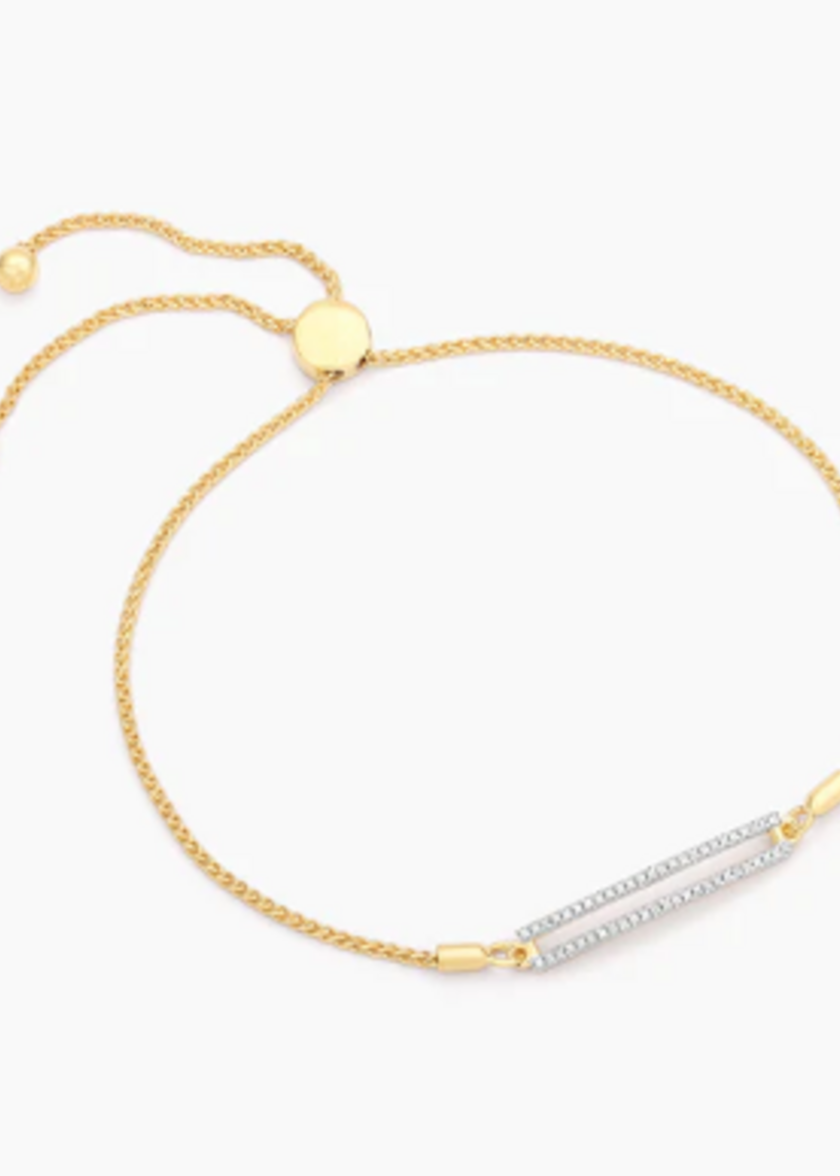 Set the Bar Bolo Bracelet14k Gold Plated