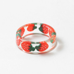 Acrylic Strawberry Ring