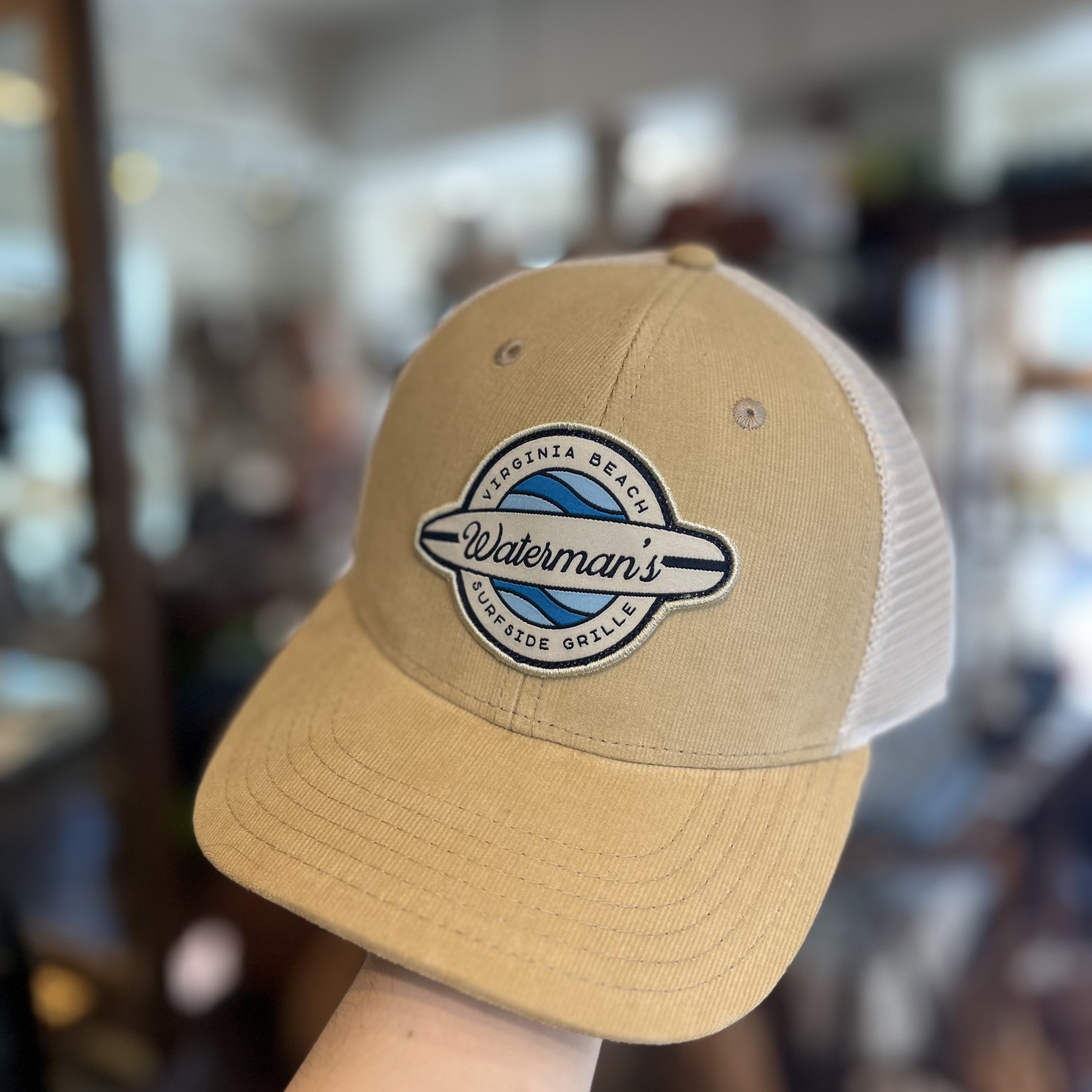 Waterman's Longboard Patch Hat Camel Corduroy