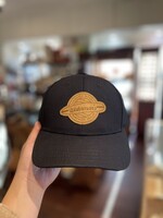 Waterman's Leather Longboard Patch Ponytail Hat Black