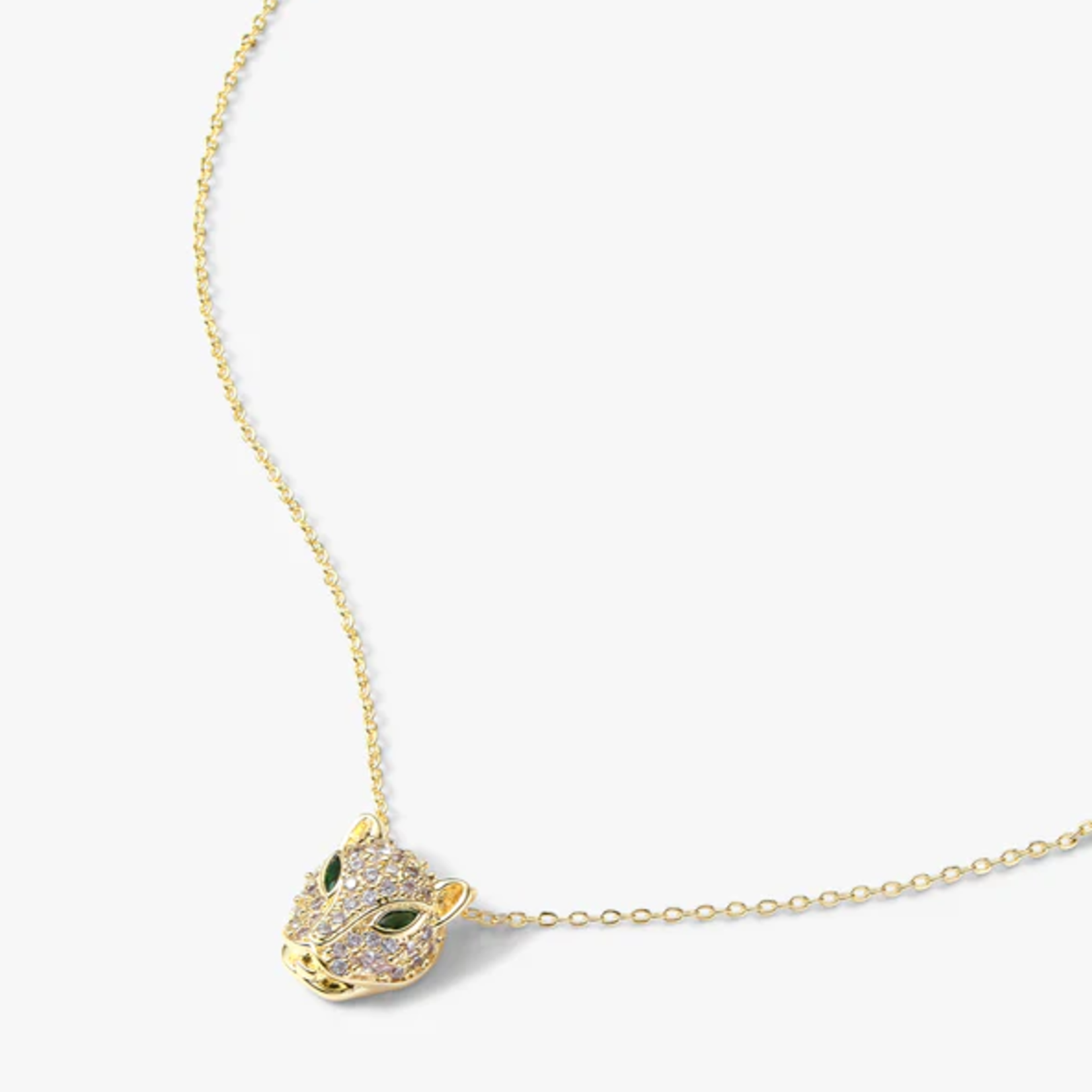 Baby Jaguar Necklace - 18k GP Brass
