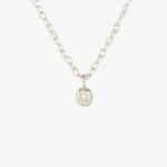 Petite Crystal Bezel Necklace
