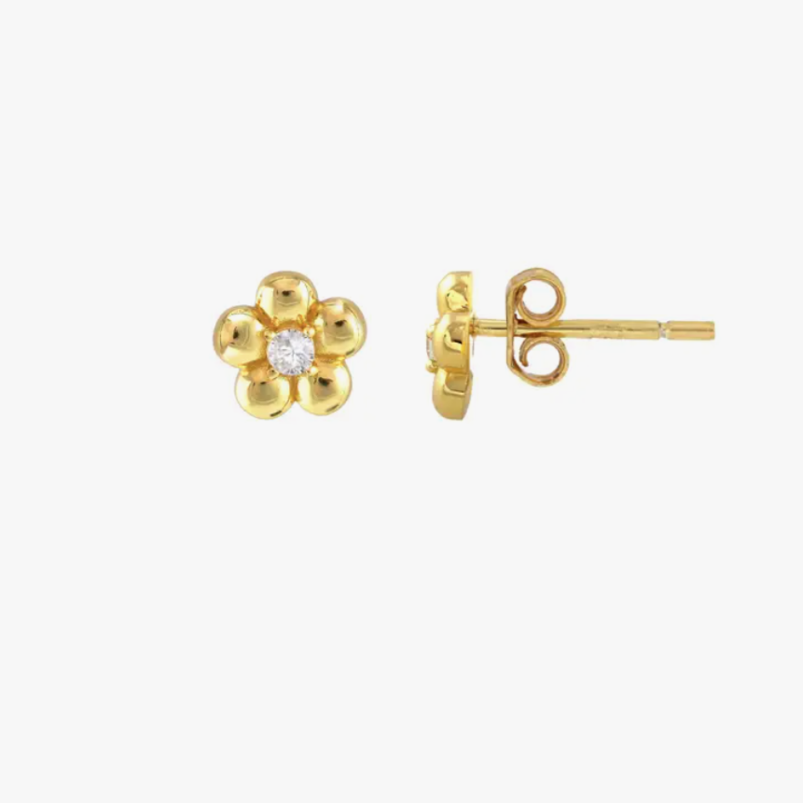 Flower Crystal Stud Earrings