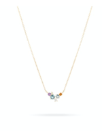 Diamond + Gemstones Bubbles Necklace - Y14