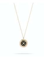 Ceramic + Diamond Compass Necklace