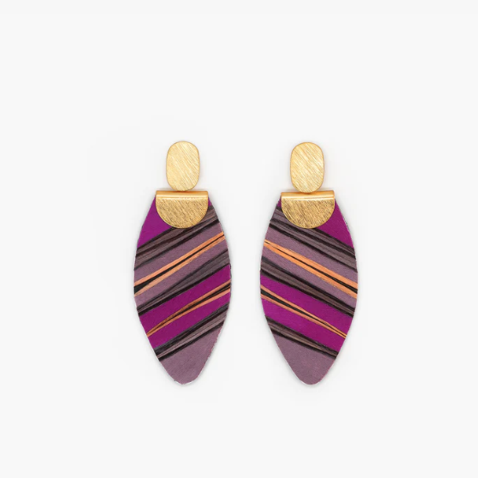 Encyclia Feather Drop Earring