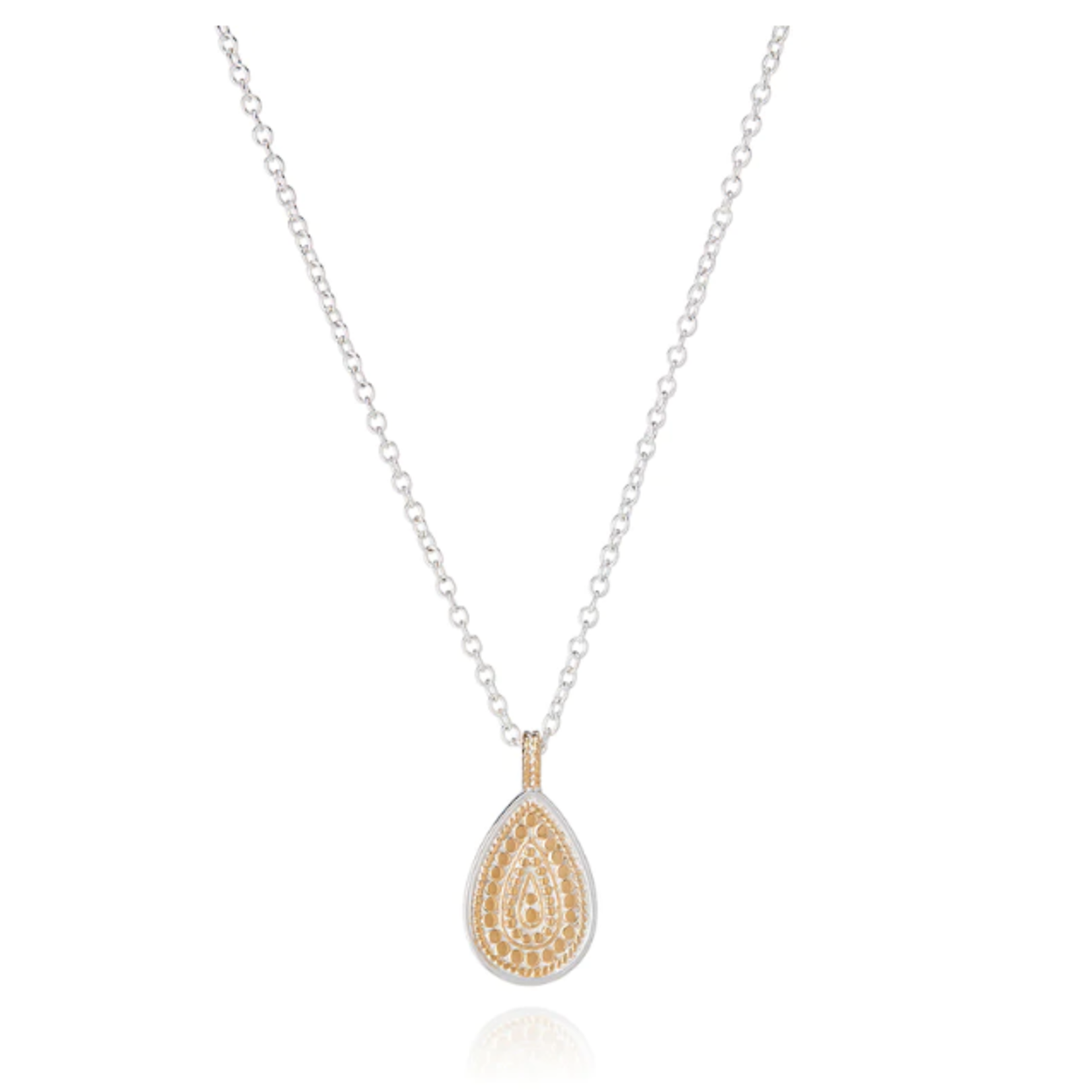 Classic Teardrop Pendant Necklace - Reversible