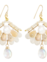 Flourish Earrings - Moonstone Multi