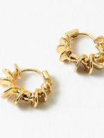 Chunky Gold Dipped Spiral Hoops
