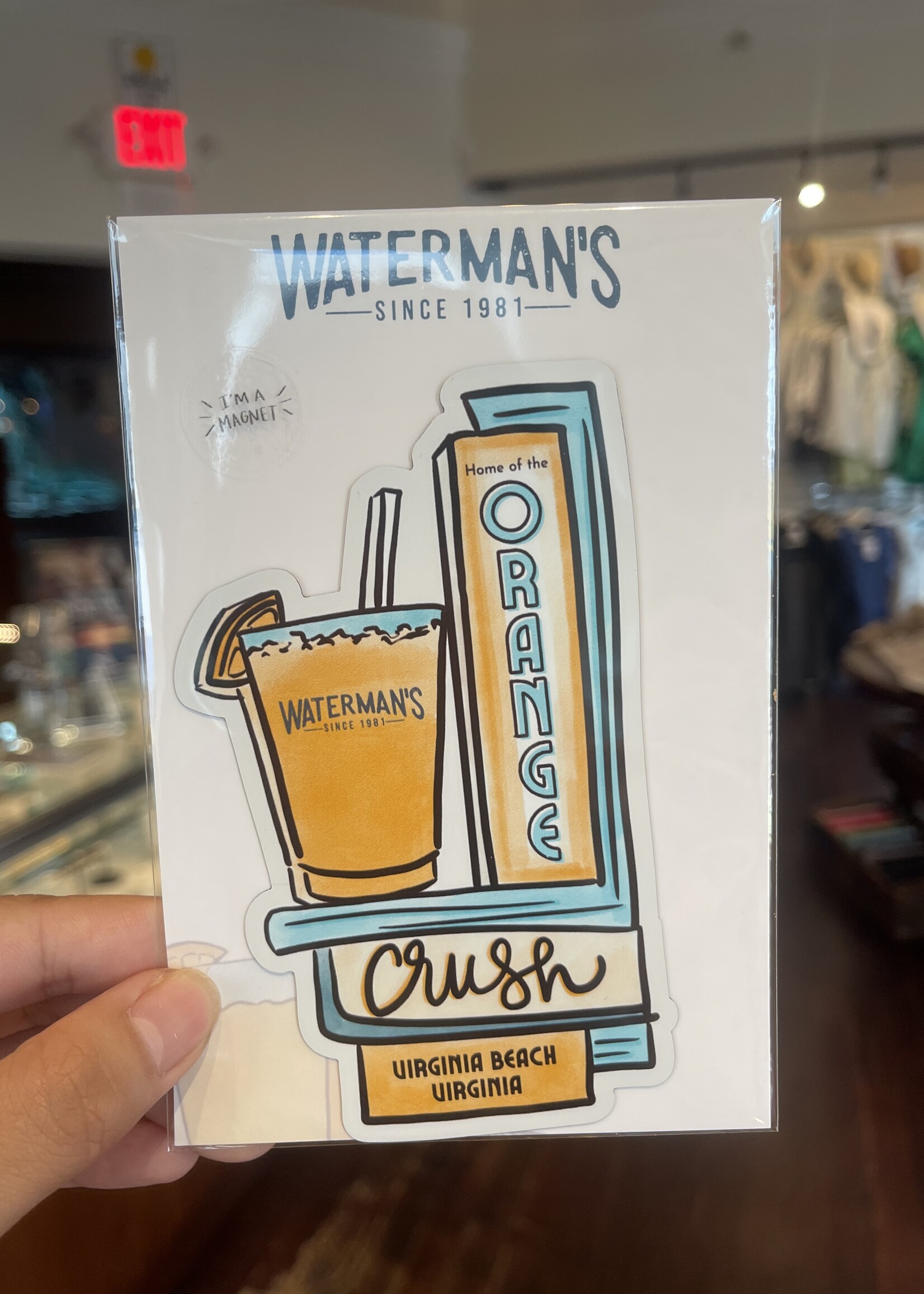 Trifecta Gift Item Waterman's Orange Crush Magnet