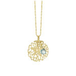 Starfish Coral Charm Necklace 18k Gold Vermeil