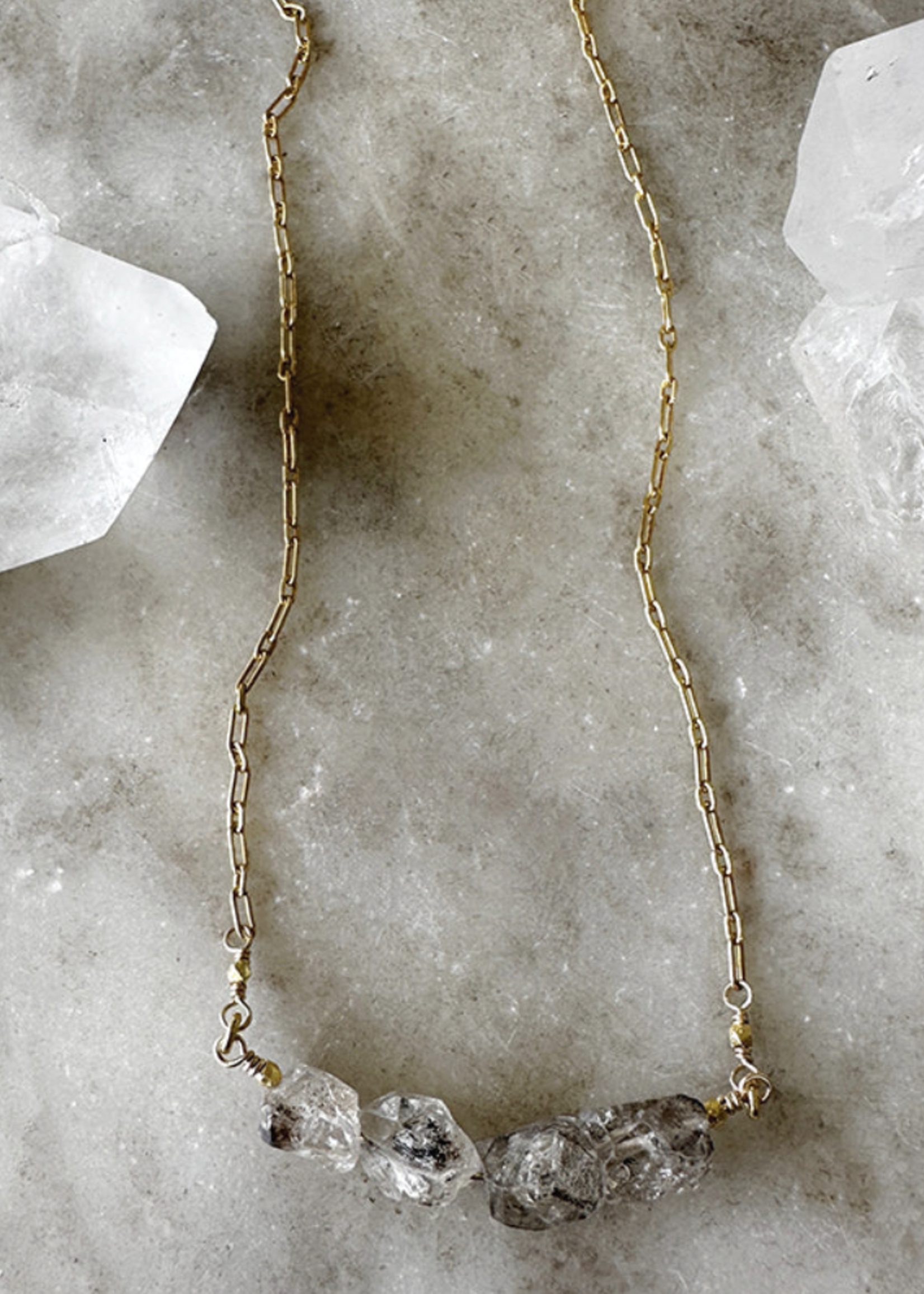 Yula Herkimer Diamond Necklace