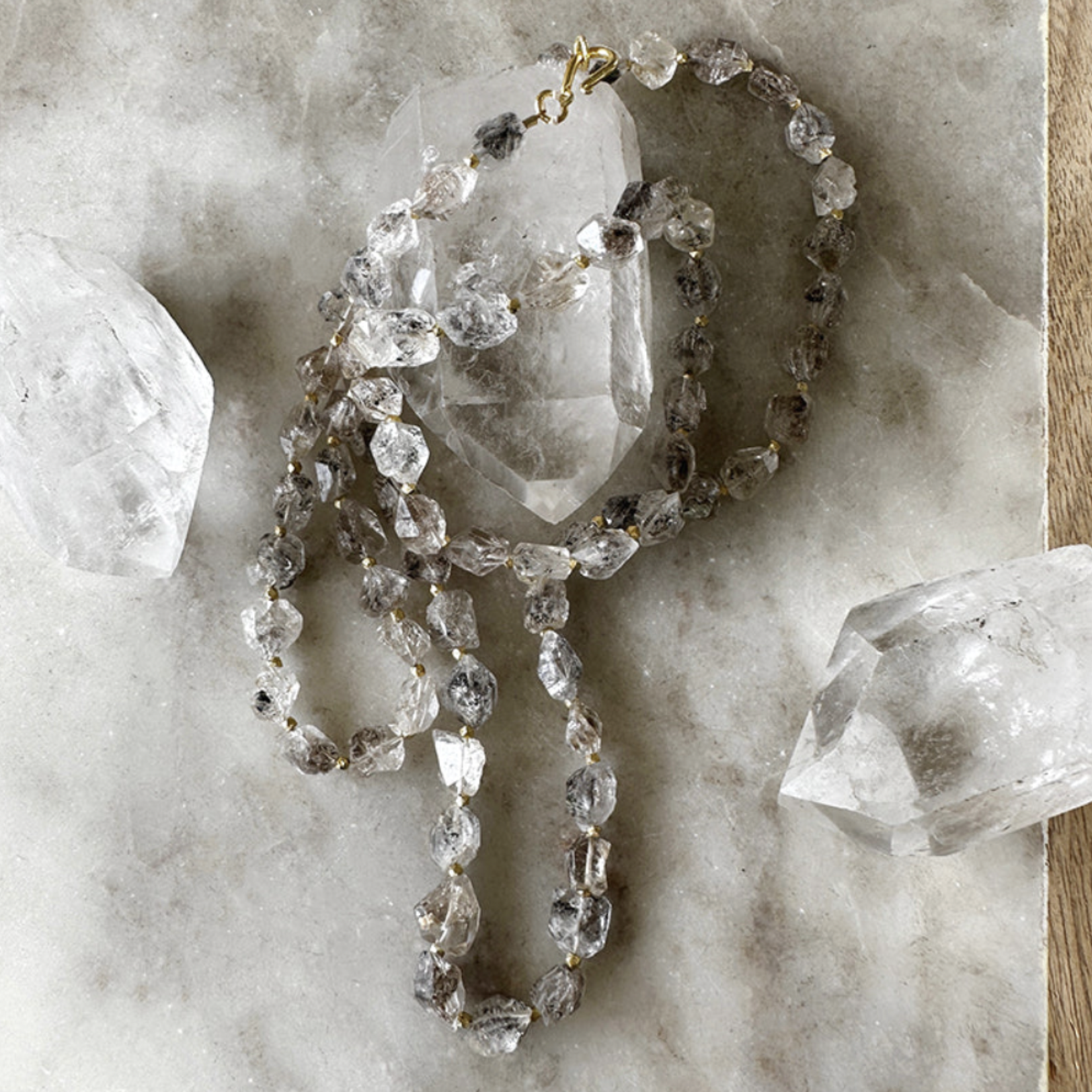 Helga Herkimer Diamond Layering Necklace