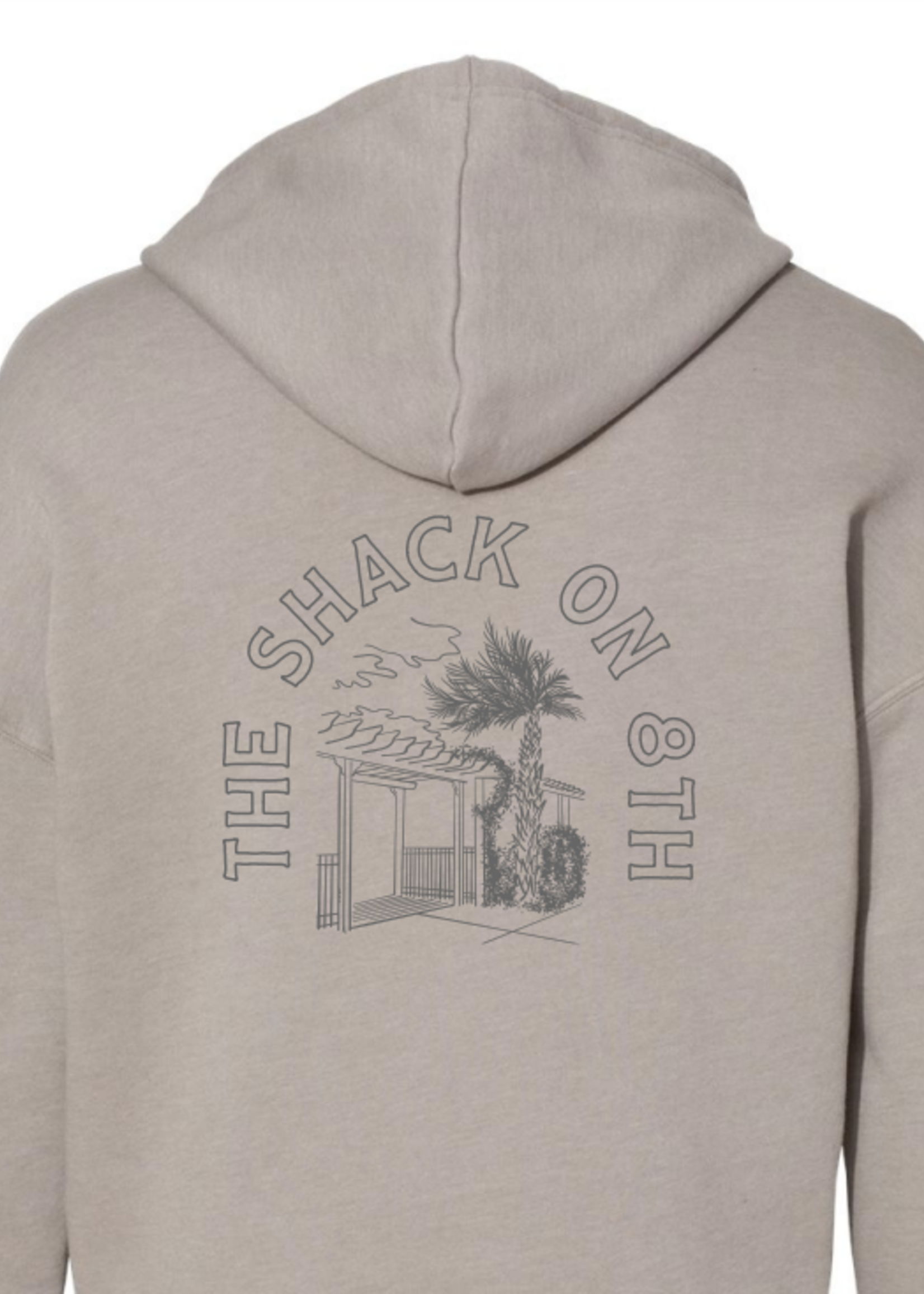 Shack Outline Bella Drop Shoulder Hoodie