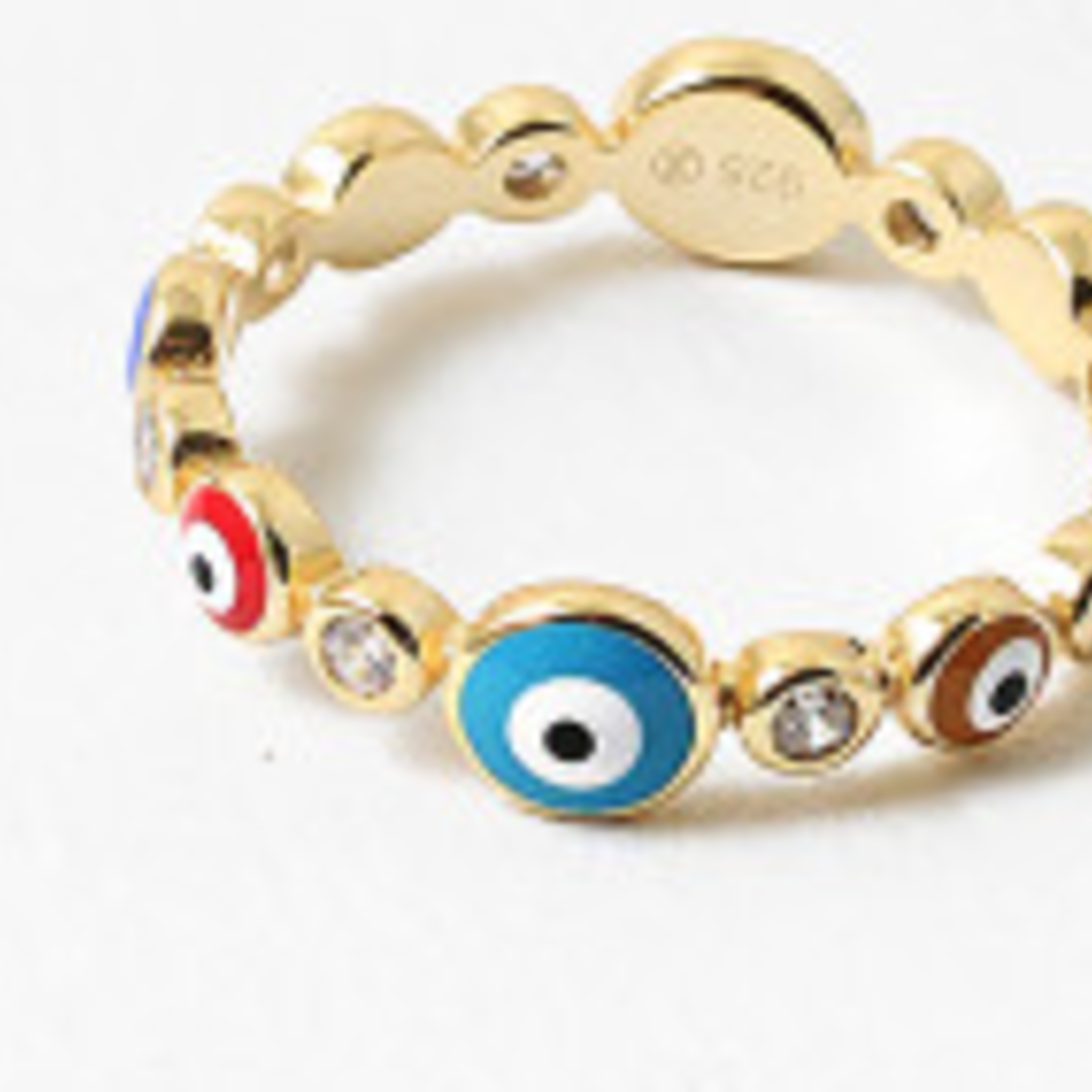 Enamel Evil Eye Ring