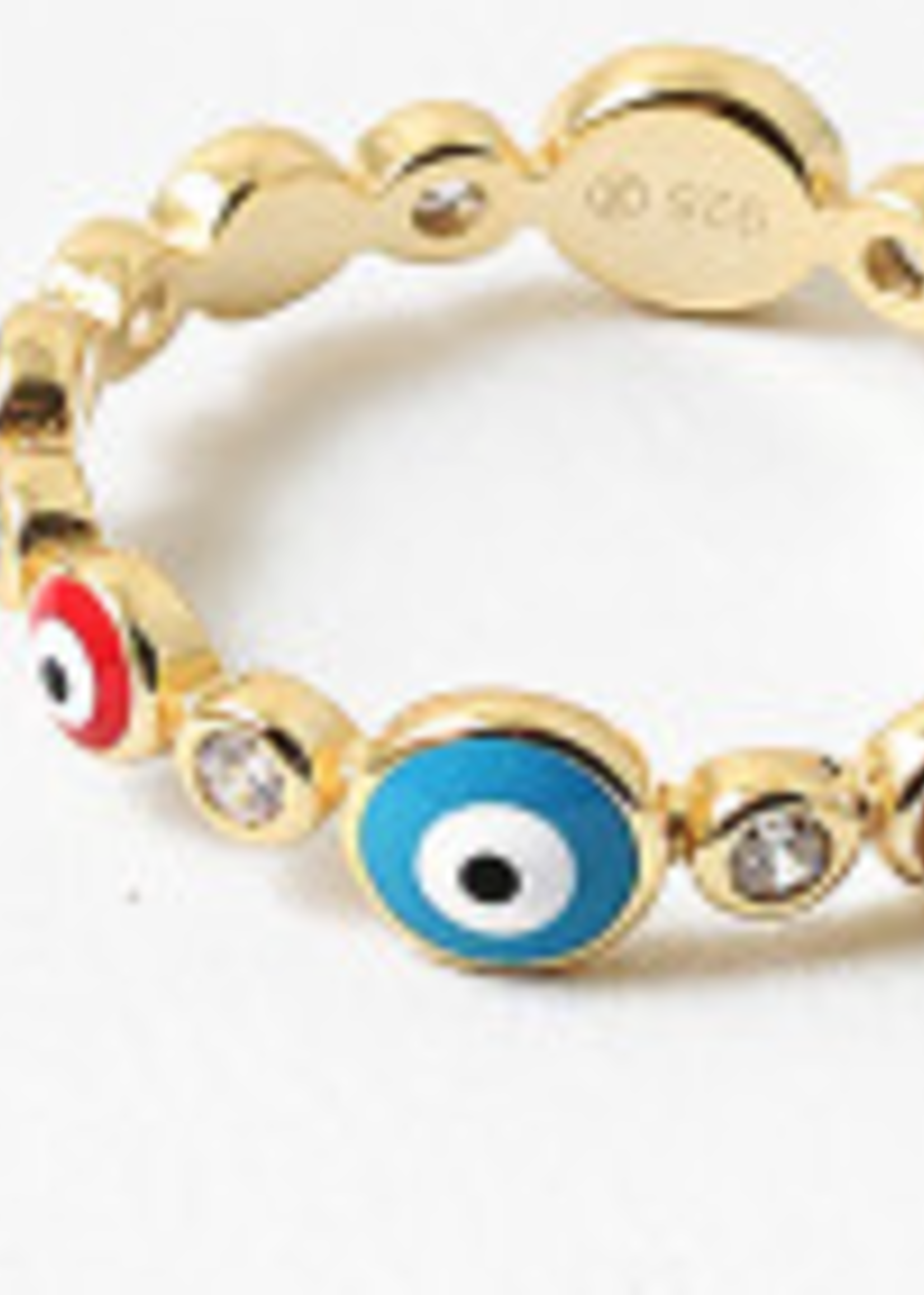 Enamel Evil Eye Ring