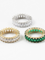 SS CZ Baguette Tennis Ring