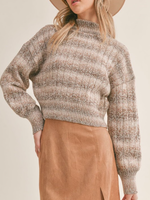 Virgo Ombre Turtleneck Sweater