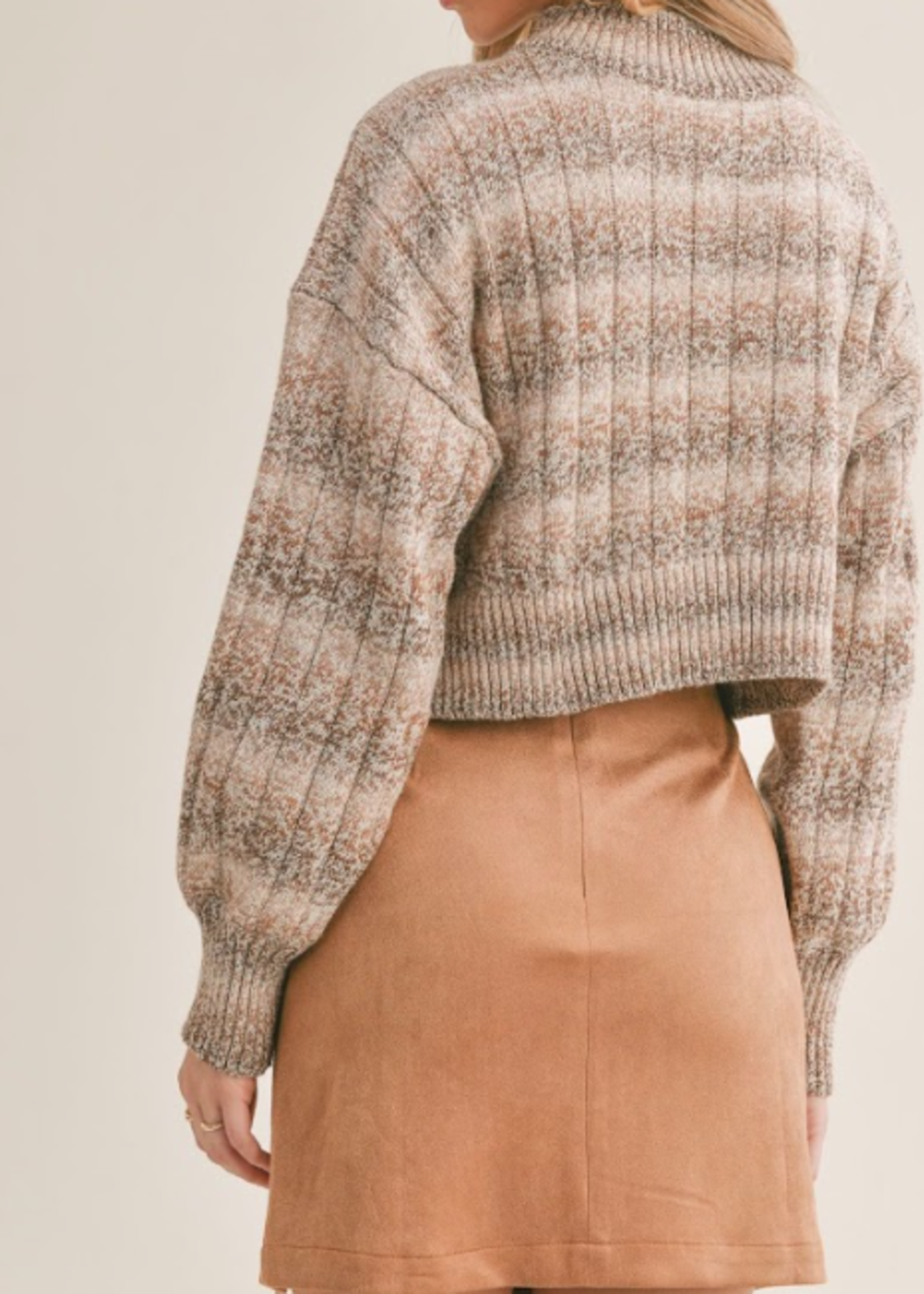 Virgo Ombre Turtleneck Sweater