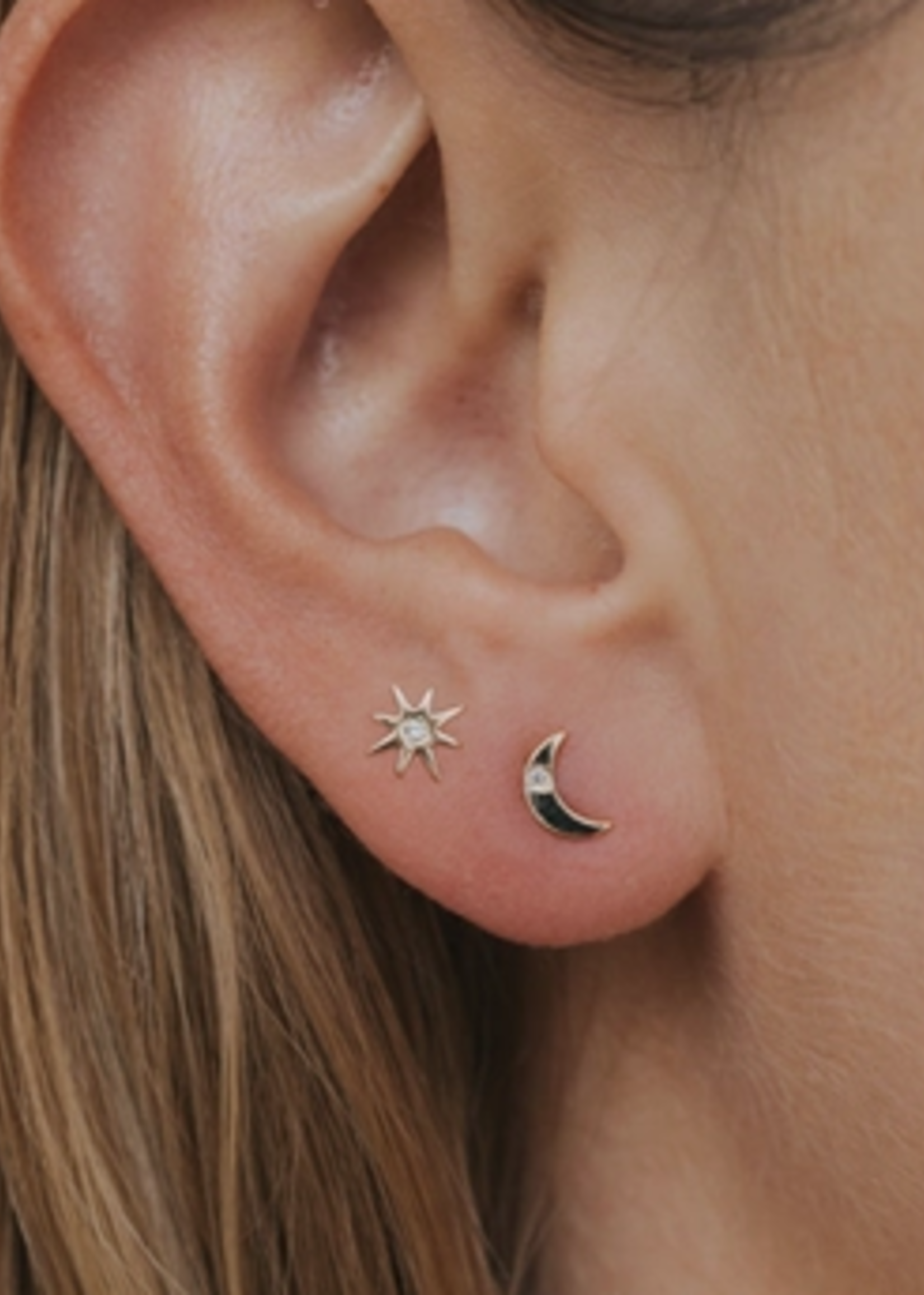 Complement Sun & Moon  Studs