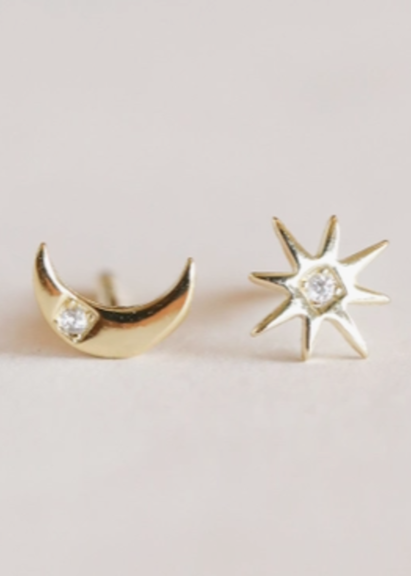 Complement Sun & Moon  Studs