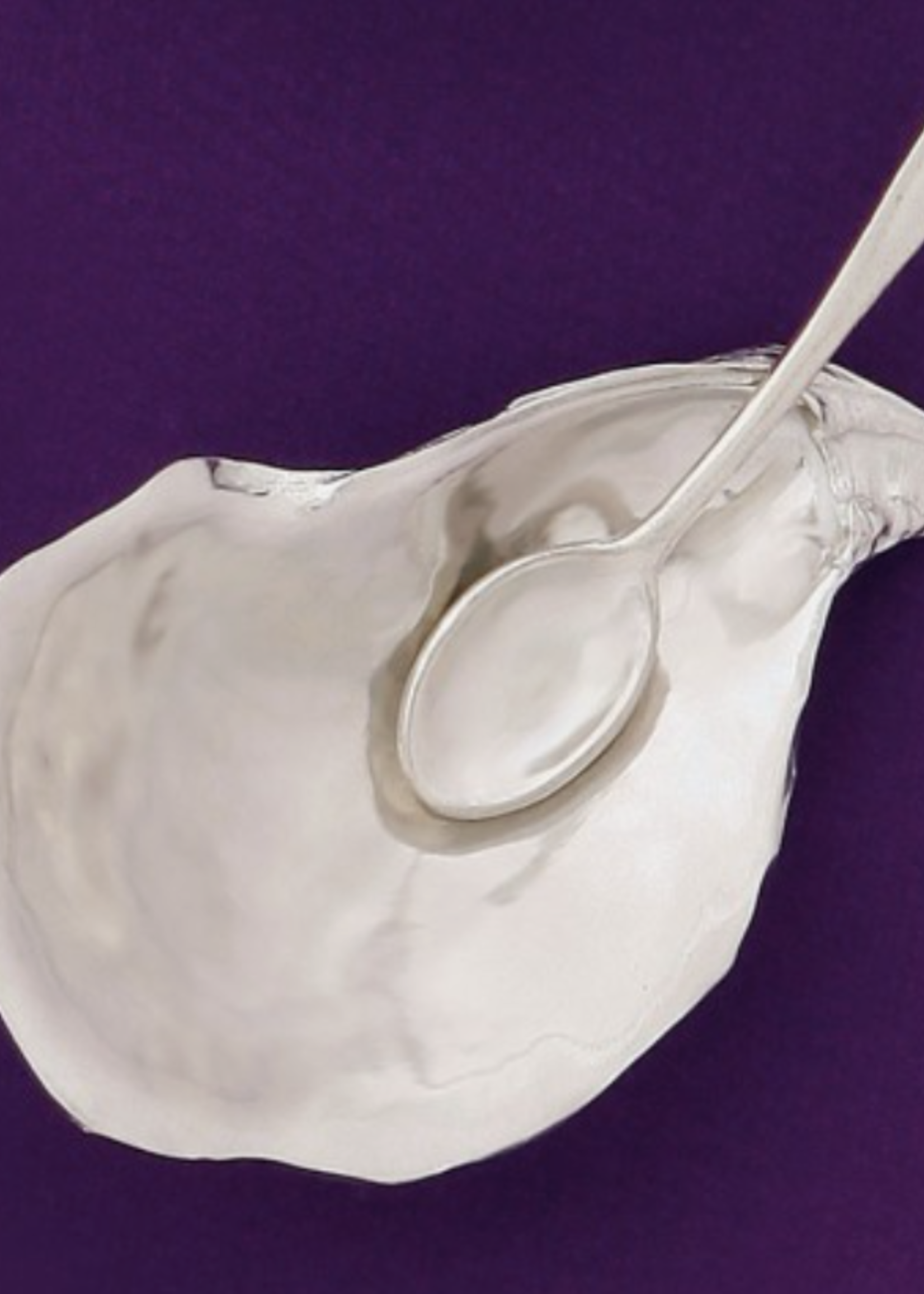 Salt Cellar Oyster w spoon