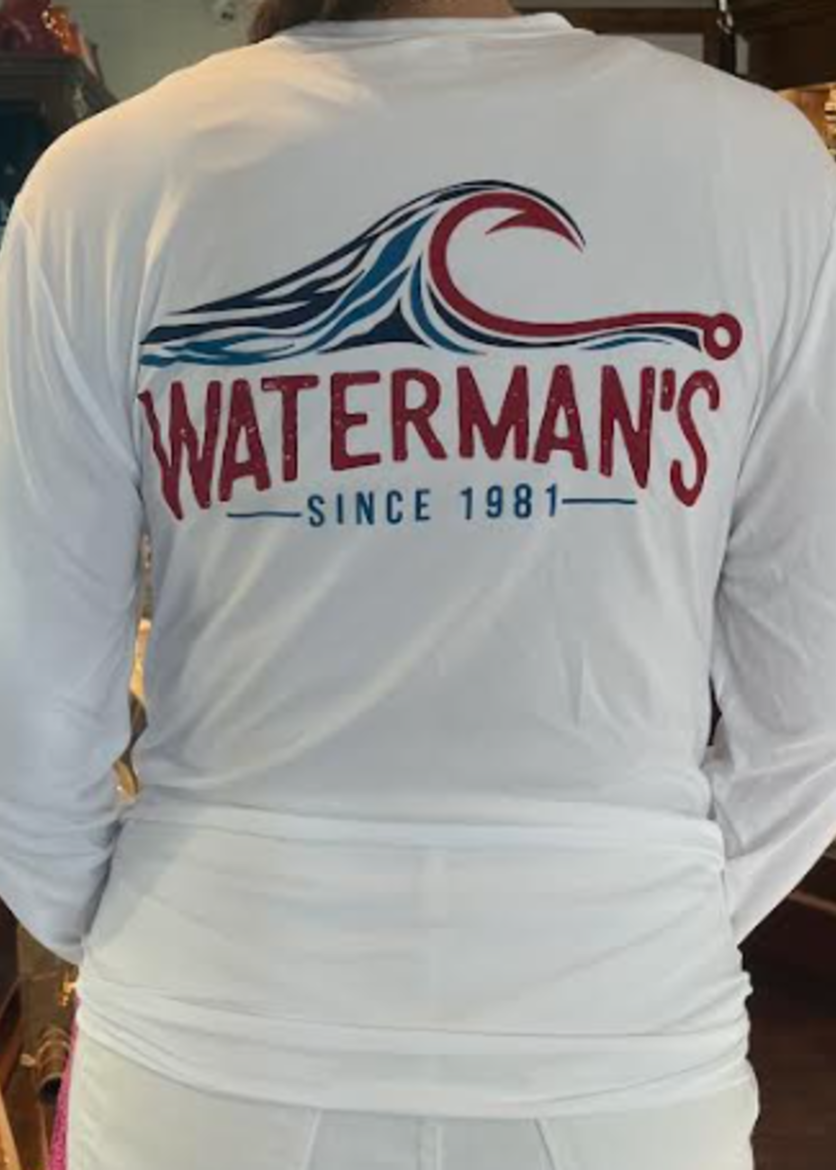 Waterman's Fish Hook Wave Dri-Fit Longsleeve Tee