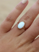 Solar Flare Opal Ring