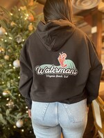 Crush Wave Tultex Fleece Hoodie Black