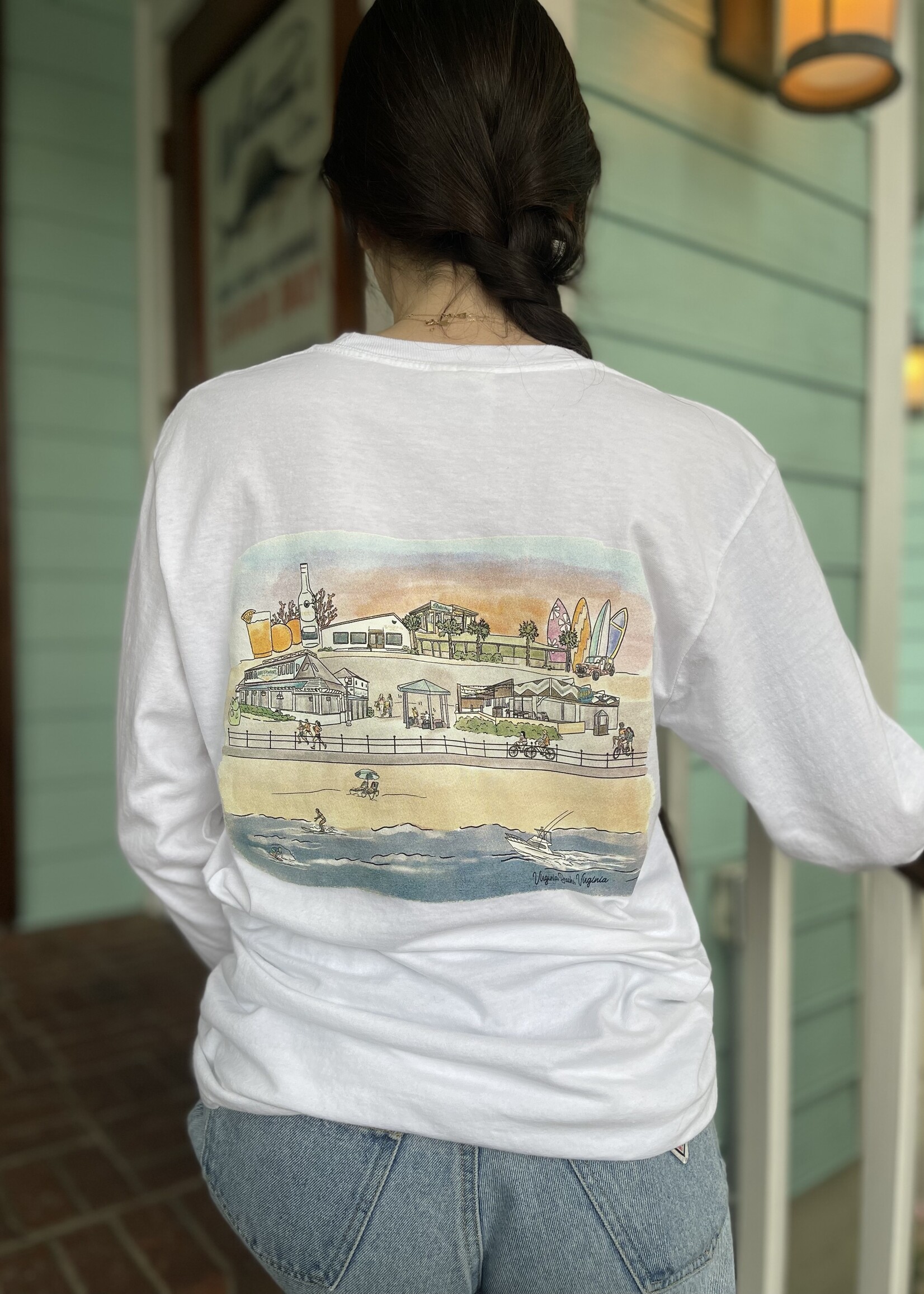 Trifecta Skyline Comfort Colors Longsleeve Tee