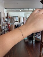 White Diamond 0.30 ct, Black Diamond 0.19 ct 14K YG Bracelet