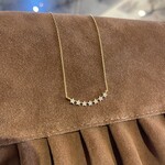 Gold Dipped CZ Multi Star Necklace