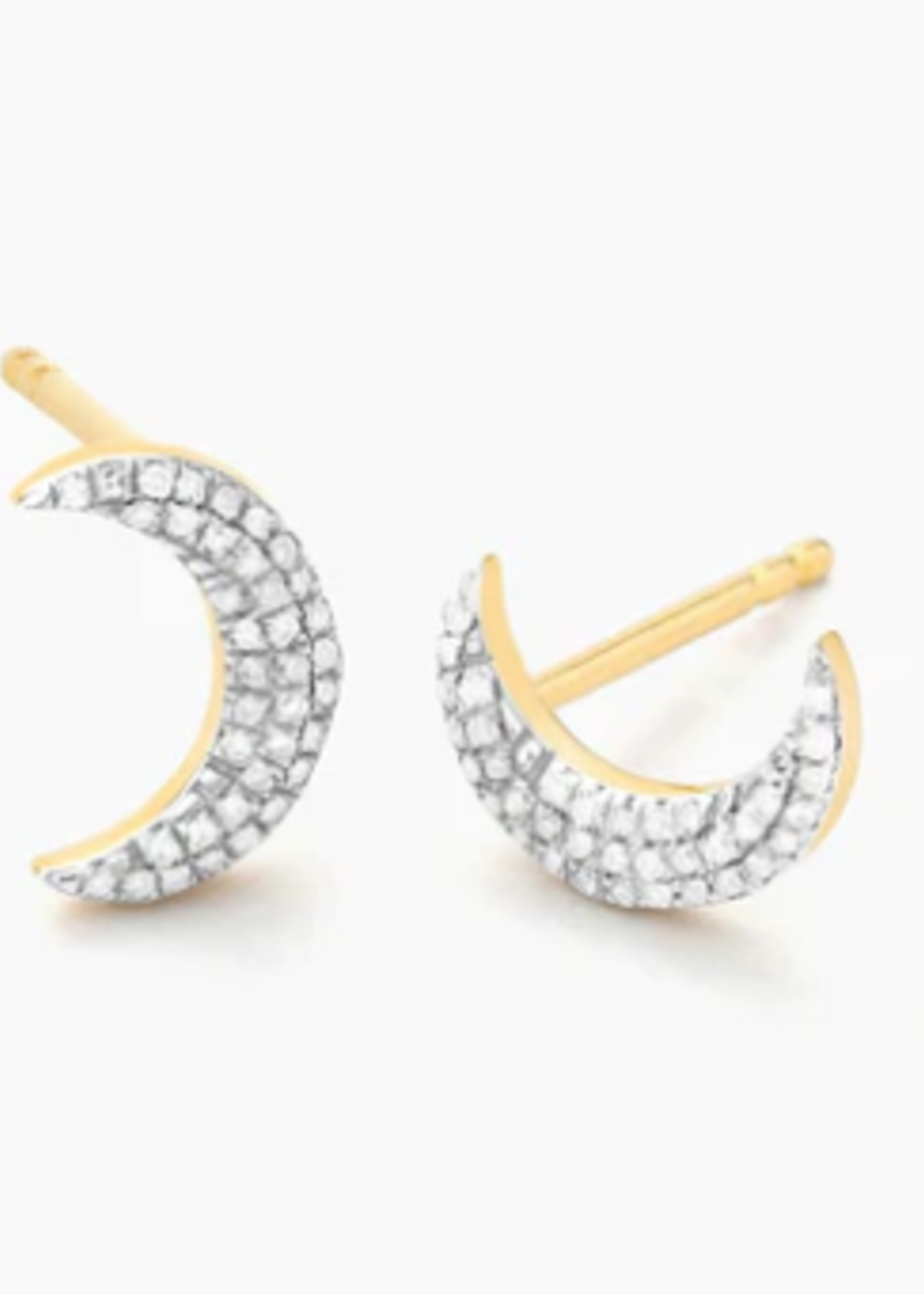 Mini Moons Stud Earrings