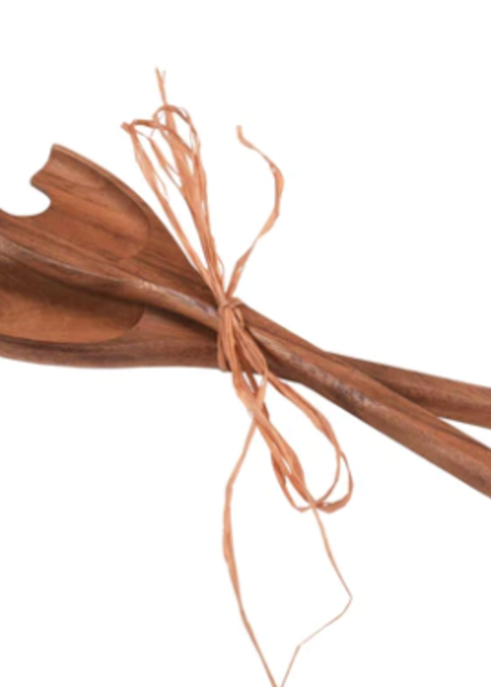 Set of 2 Acacia Wood Salad Servers