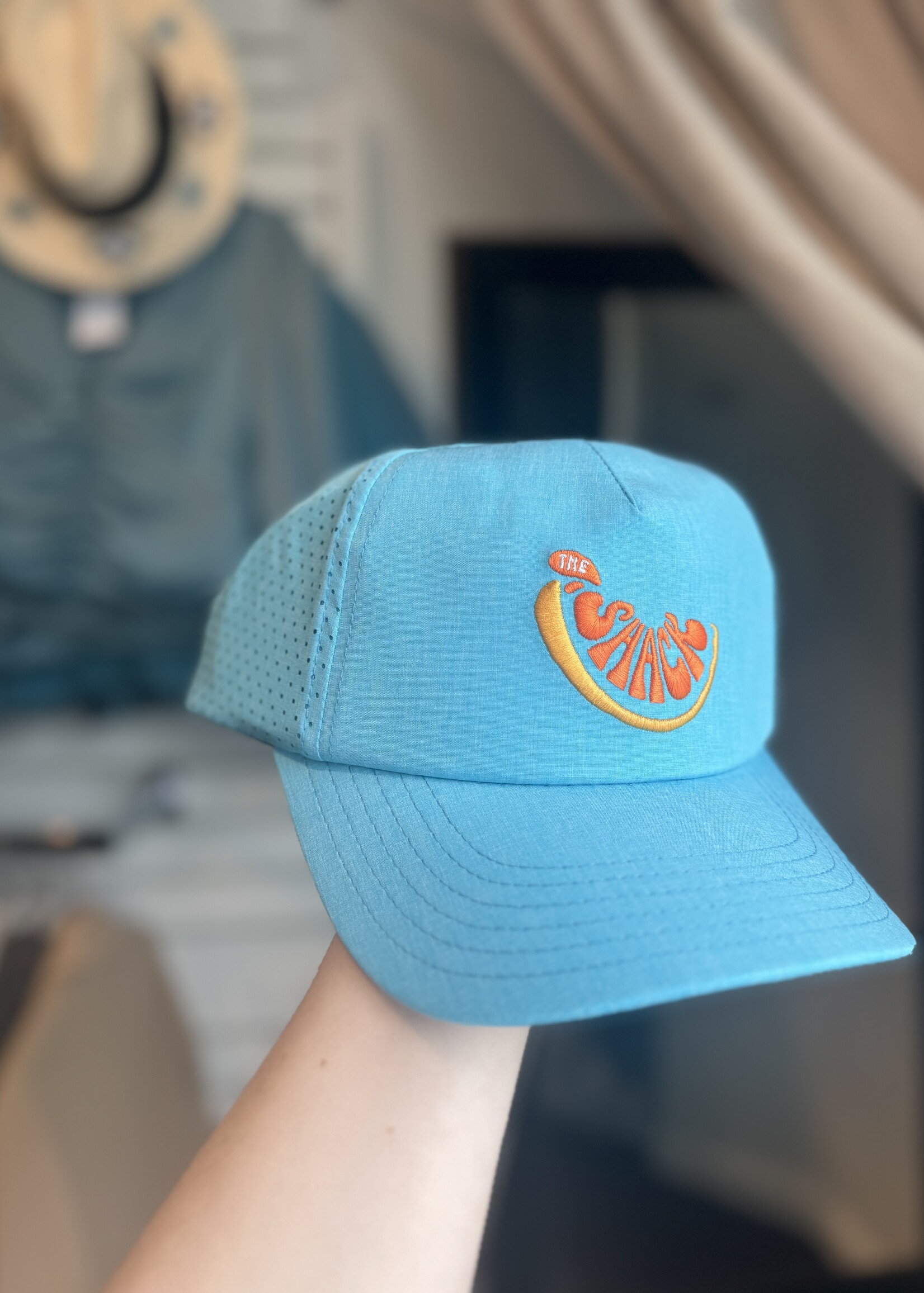 Shack Embroidered Orange Slice Mesh Cap