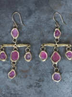 Ursa Major Earrings - Raw Ruby