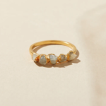 Raw White Sapphire Ring